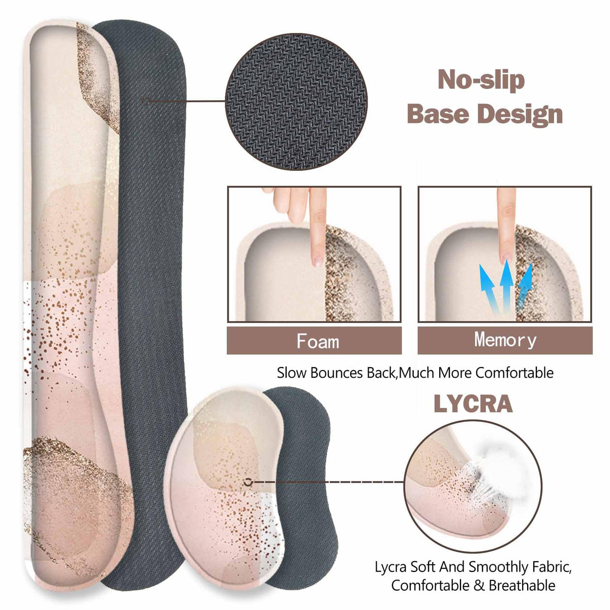 ToLuLu Extended Gaming Mouse Pad, Ergonomic Keyboard Mouse Wrist Rest Set