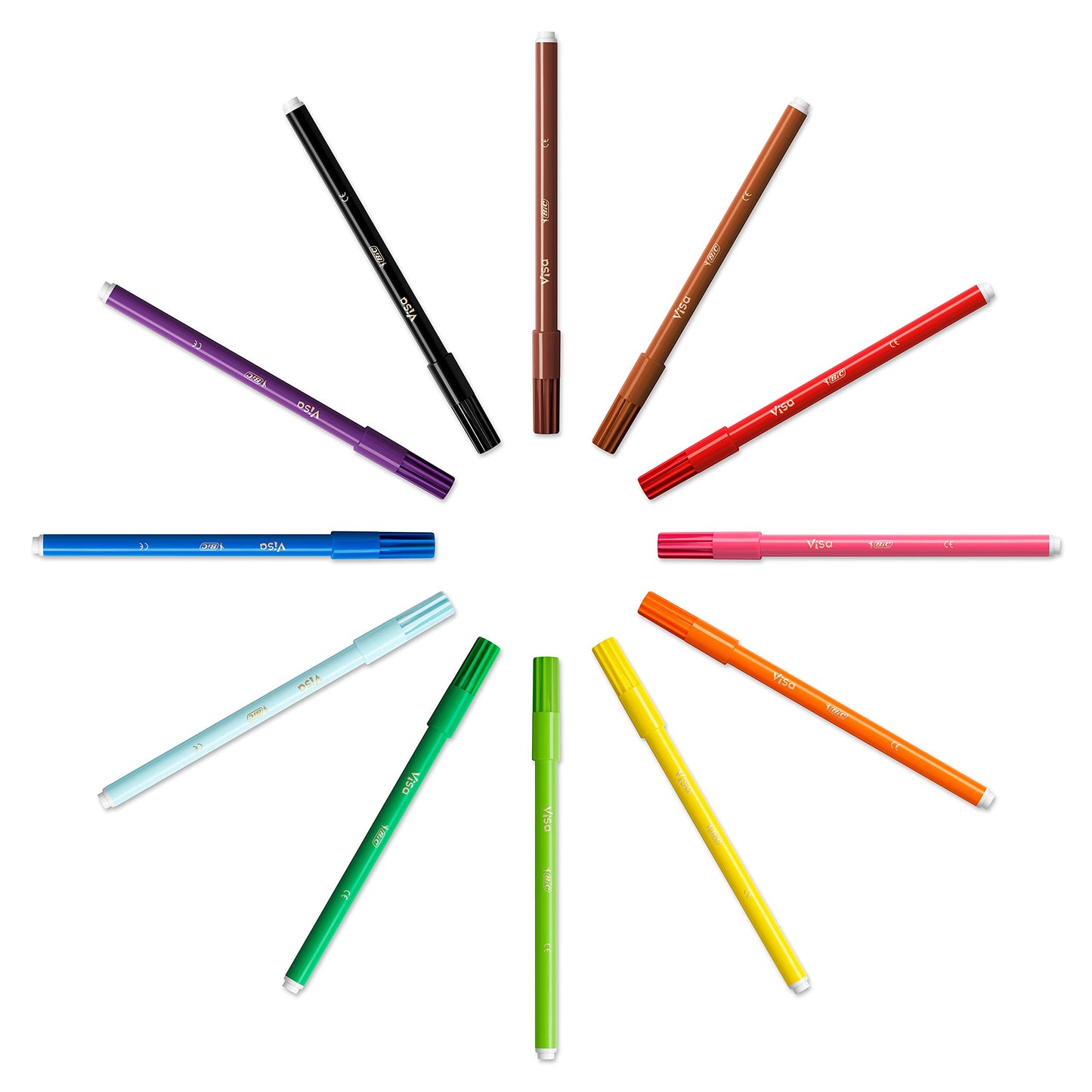 BIC Kids Colouring Kit for Children - 8 Felt-Tip Pens / 8 Coloured Pencils / 12 Chalks/Plastic Case