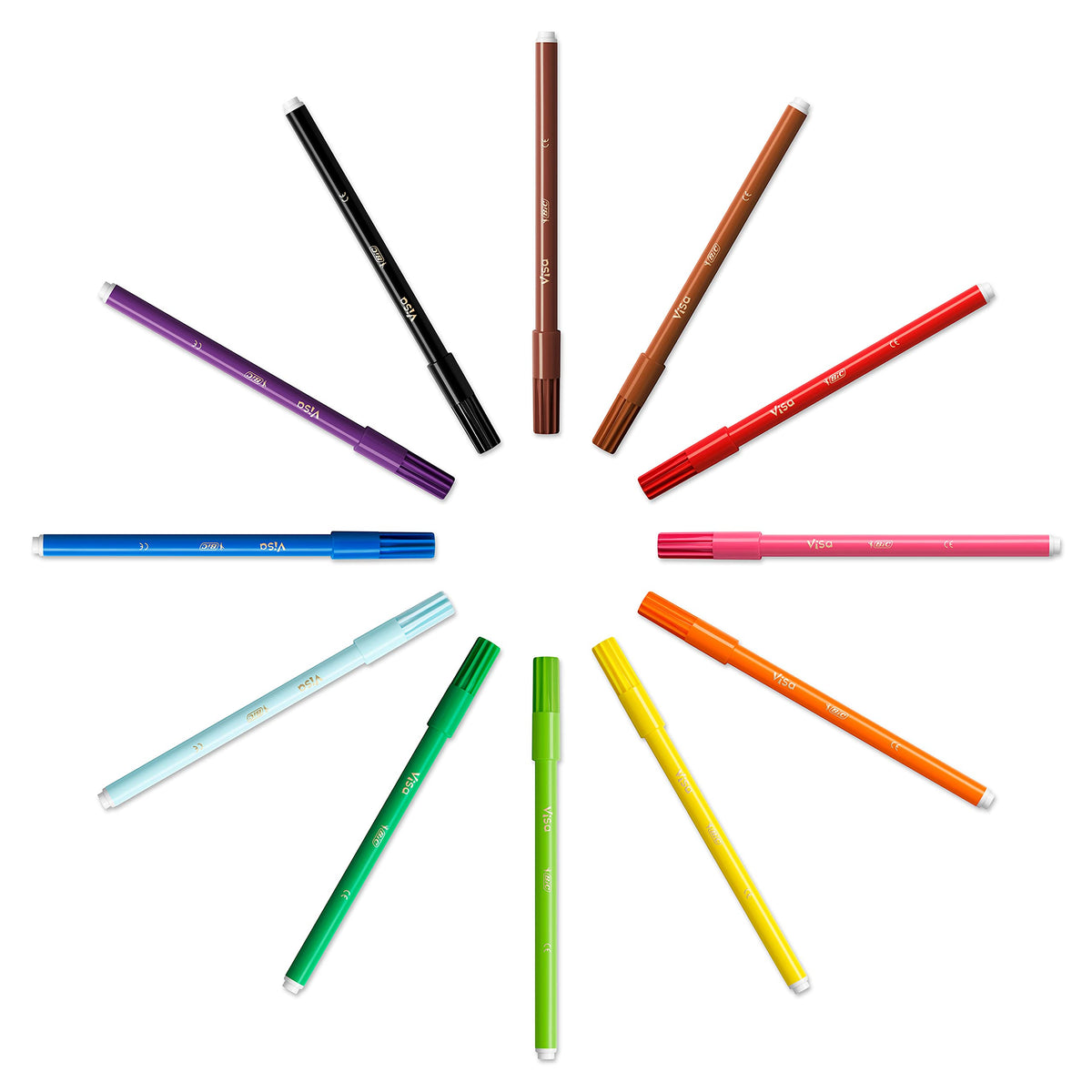 BIC Kids Colouring Kit for Children - 8 Felt-Tip Pens / 8 Coloured Pencils / 12 Chalks/Plastic Case