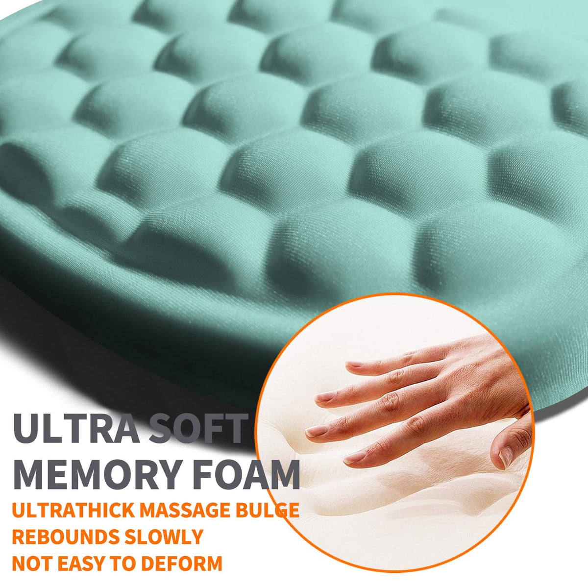 Armanza Ergonomic Joint Wrist Support Mouse Pad with Memory Foam Cushion Massage Bump, Carpal