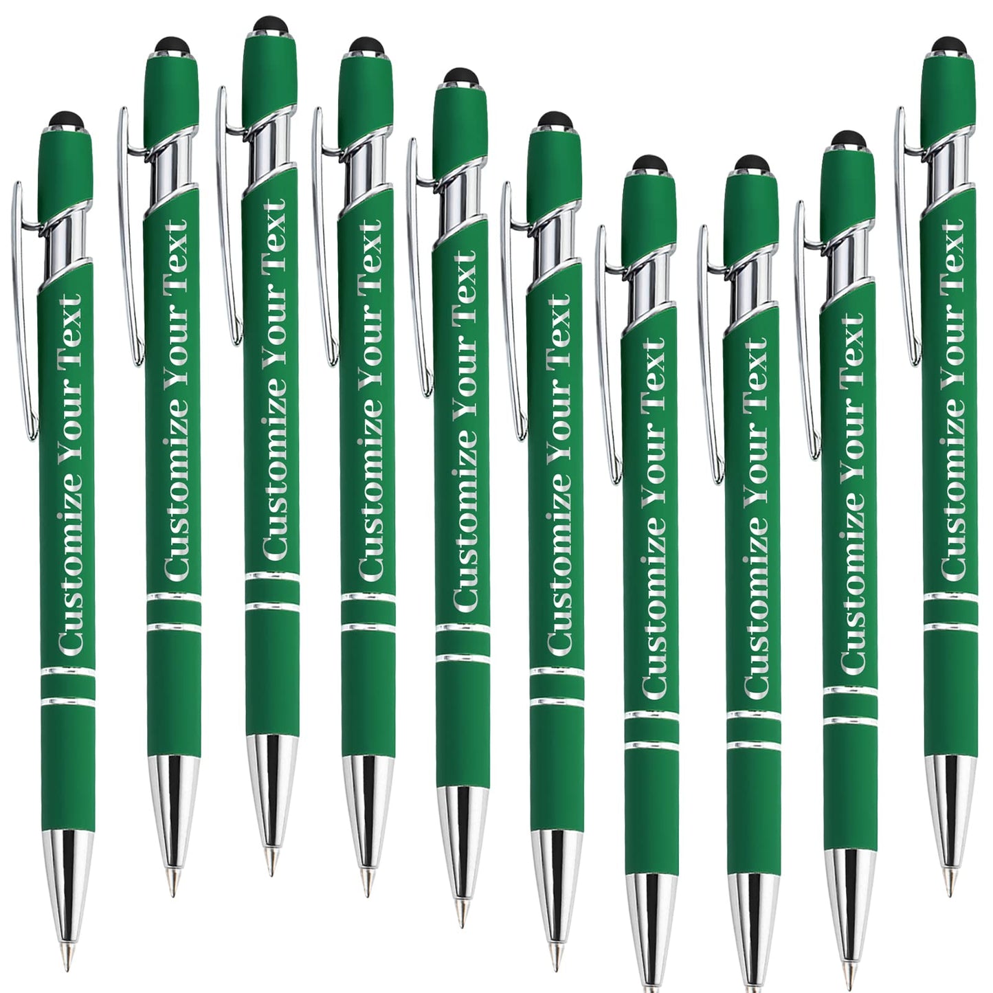 Fadace Up to 500 Pcs Personalized Pens Bulk Custom Customized Pen with Stylus Free Engraving