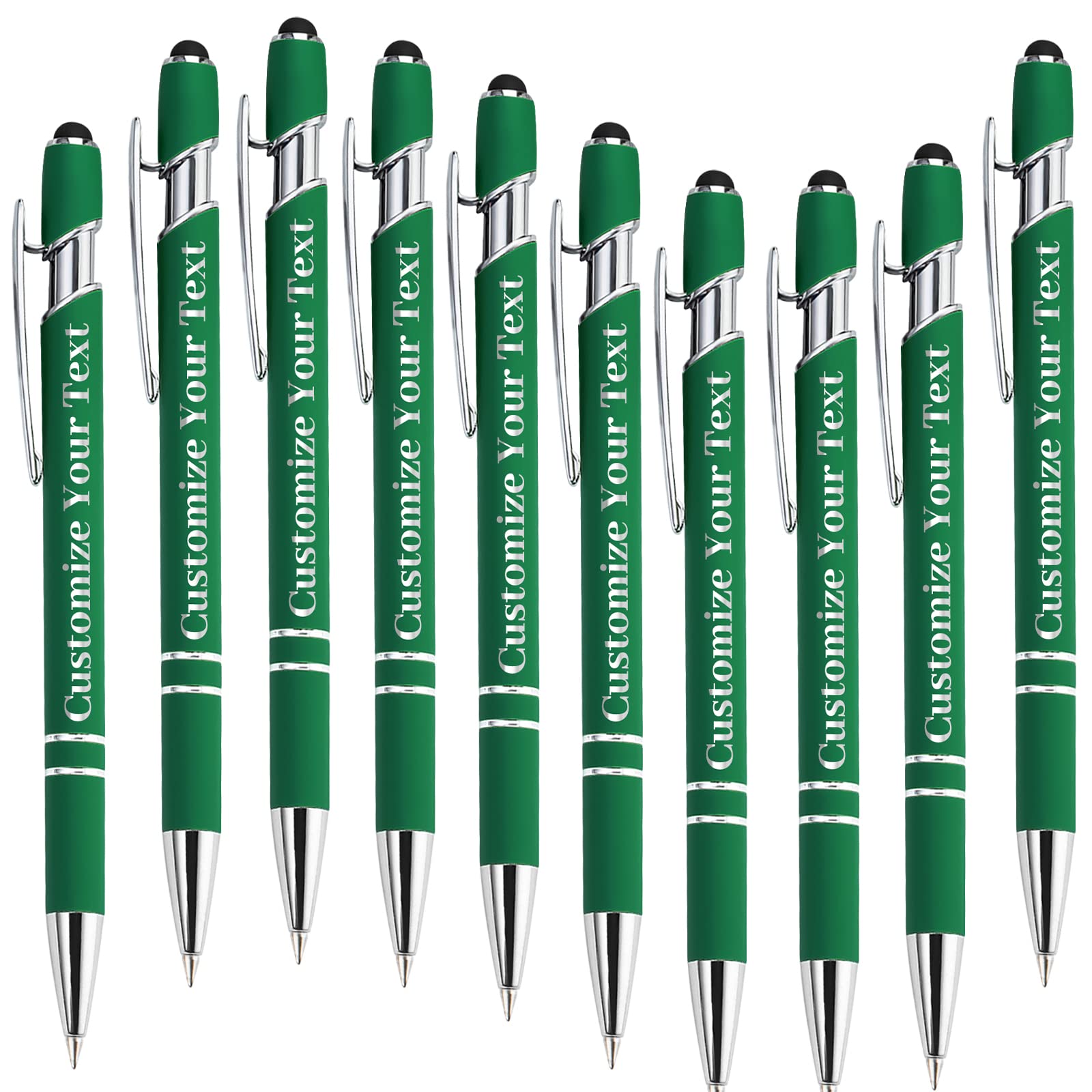 Fadace Up to 500 Pcs Personalized Pens Bulk Custom Customized Pen with Stylus Free Engraving