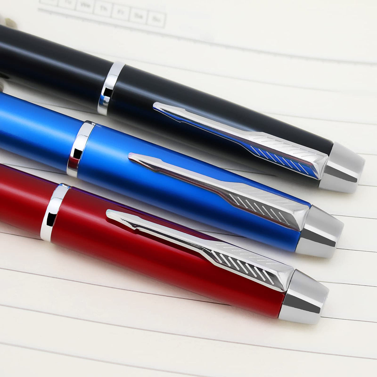 TONOS Jw.org Pen Metal Clip Top Ball Point Black Ink Fine Tip Executive Pen with Insert Cover for