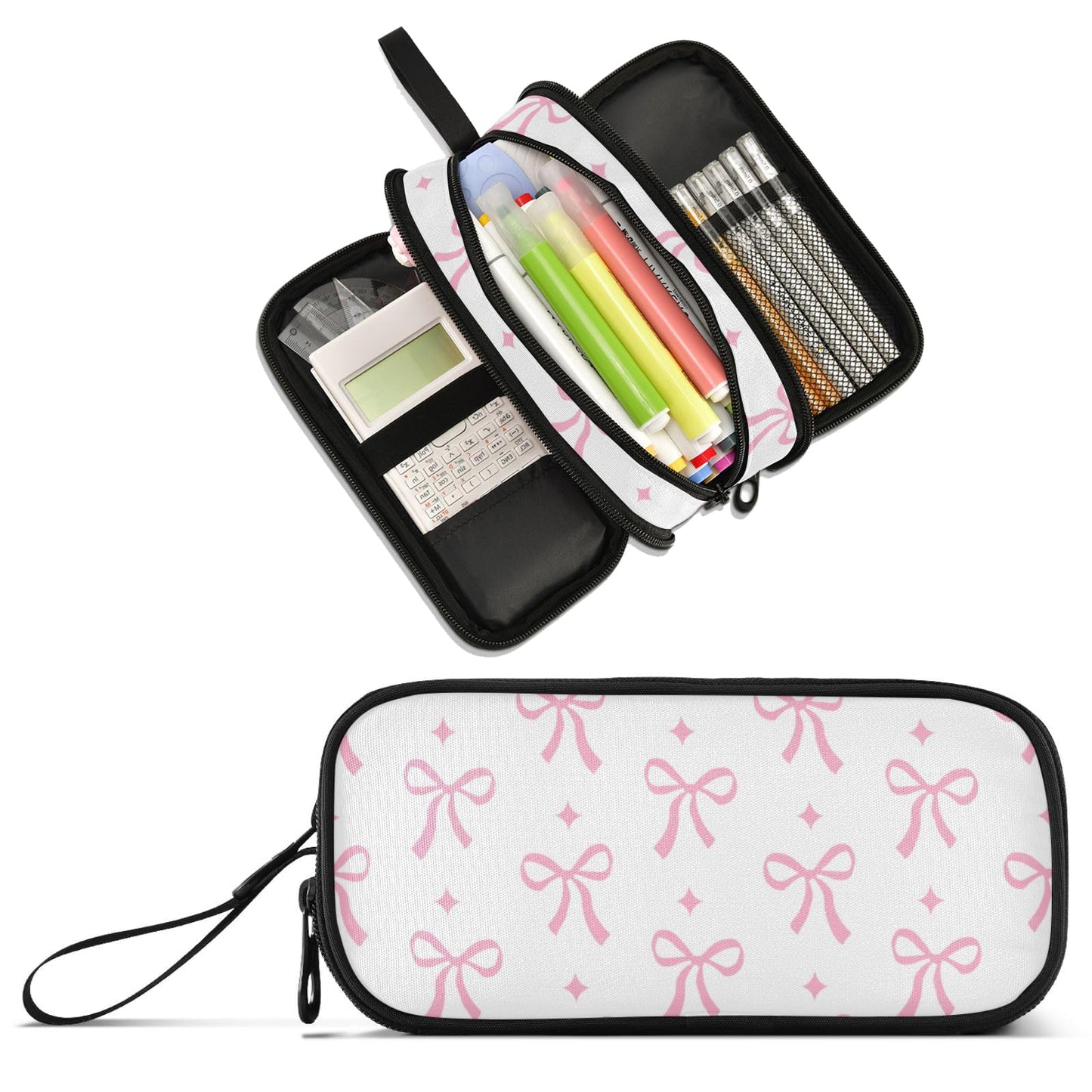 XUWU Bow Large Capacity Pencil Case Pencil Pouch Pen Box
