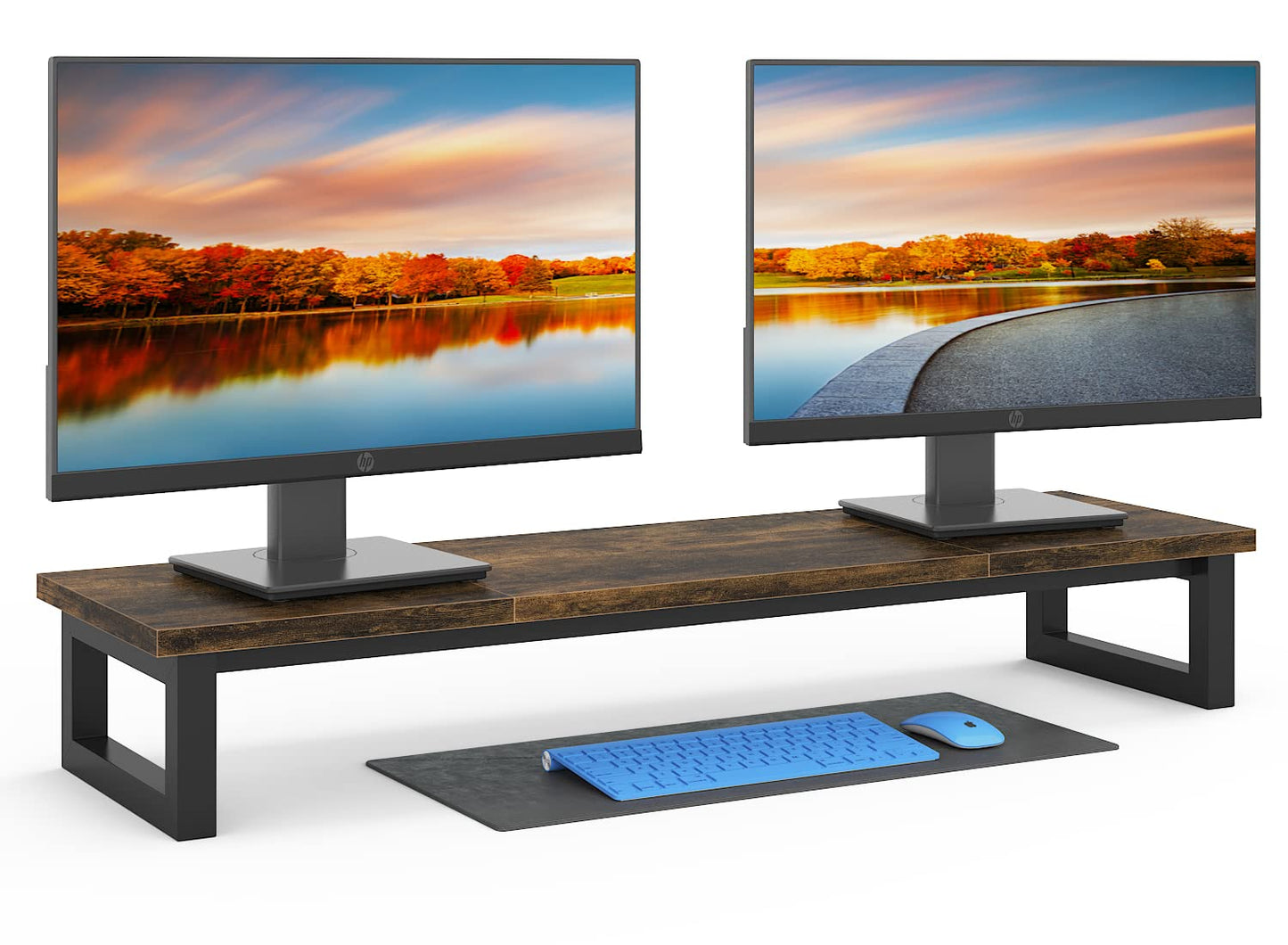 YAOHUOO Dual Monitor Stand Riser, 39Inch Large Monitor Stands for 2 Monitors, Computer Monitor
