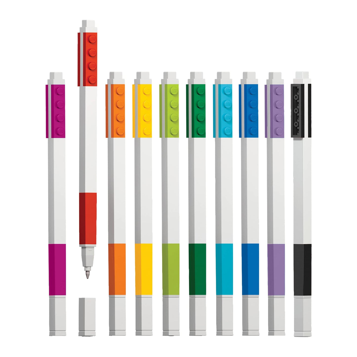 IQ LEGO Stationery 10 Pack Gel Pens (53100)