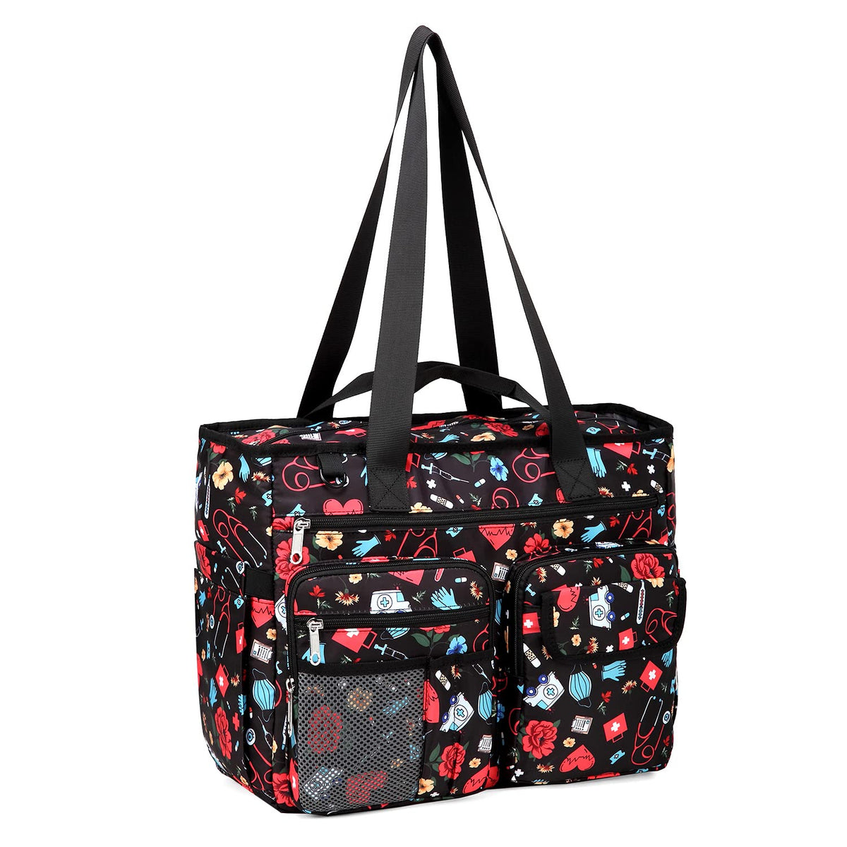 Gatycallaty Nurse Tote Bag for Women First Aid Organizer with Multi-Pockets, Healthcare Work Travel