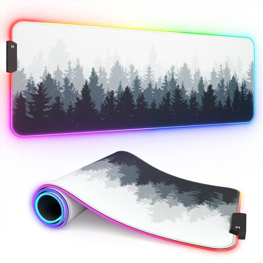 ITNRSIIET RGB Gaming Mouse Pad, Full Desk XL Extended Large Gaming Mousepad, 12 Lighting Modes 30%