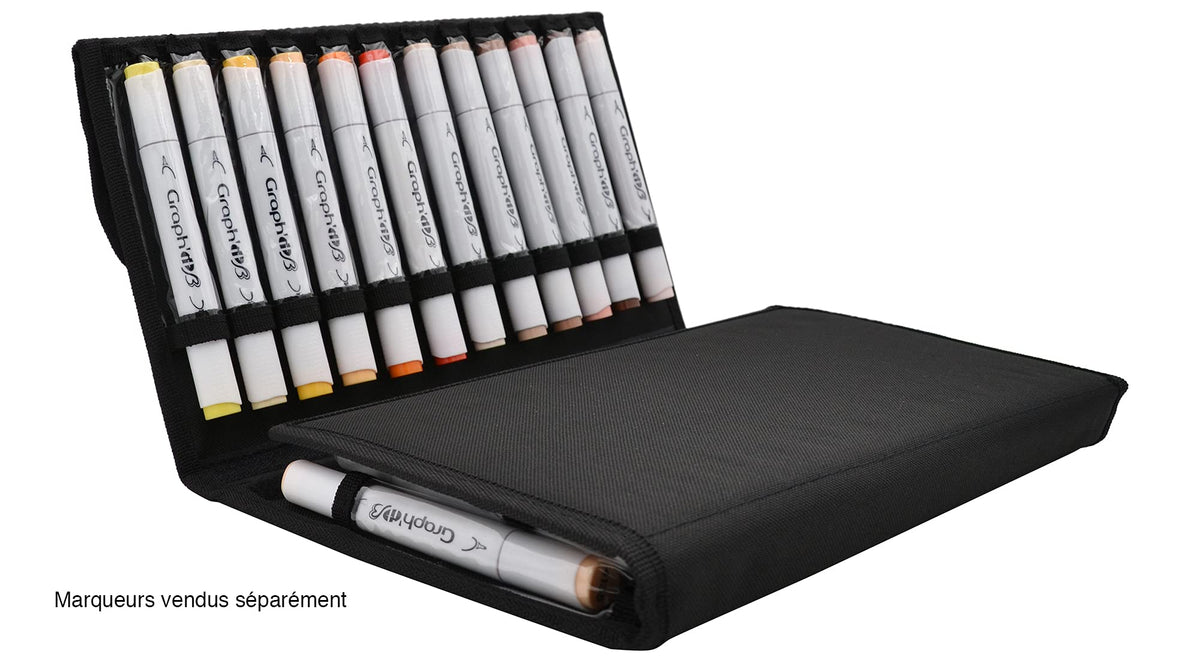 GRAPH'IT SA41365 36 Alcohol Markers Storage Bag Multicoloured