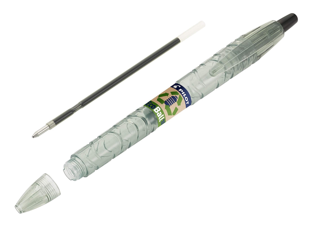 PILOT - 4 Pack B2P Ecoball 1.0 - Retractable Refillable Ballpoint Pen Made from Recycled Plastic