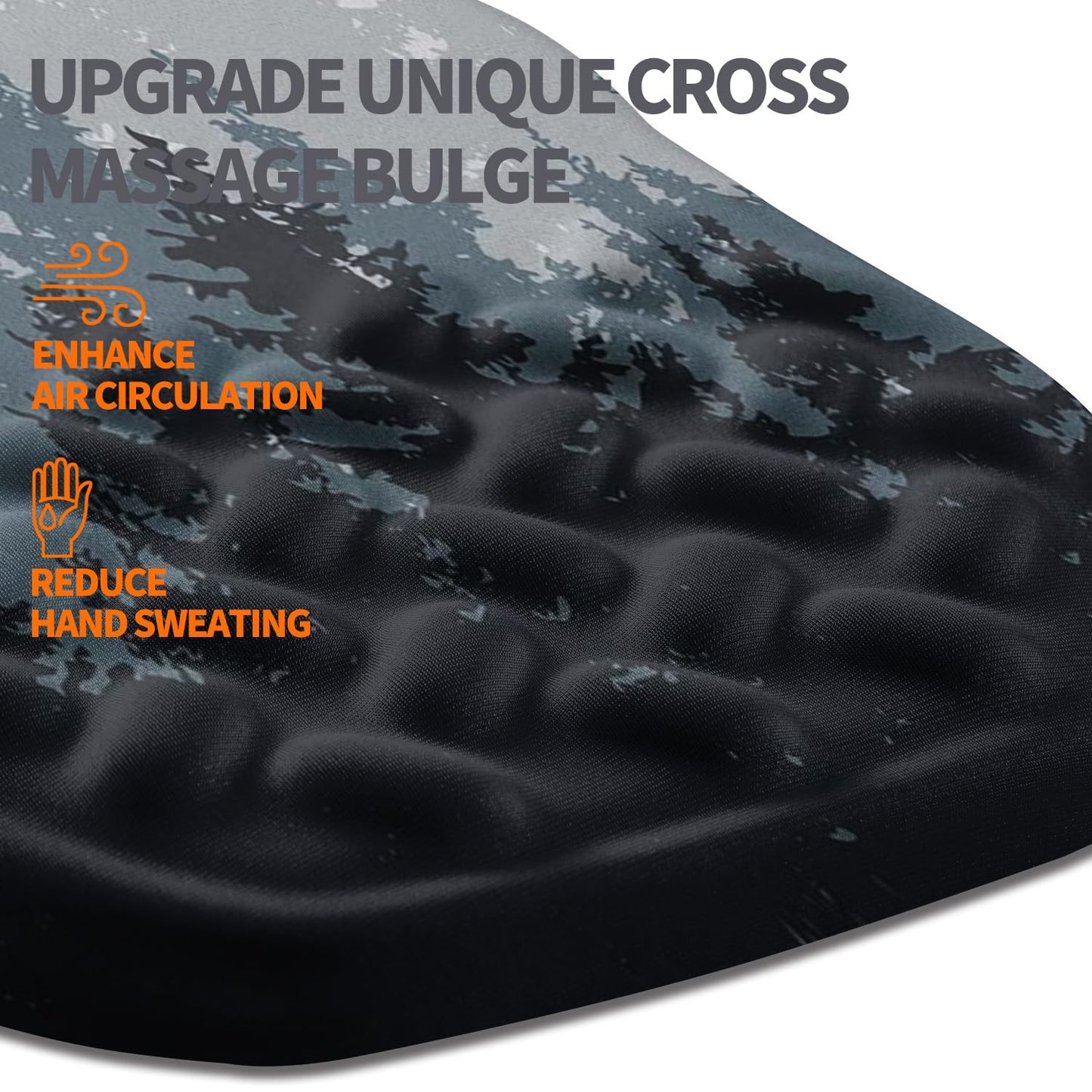 Armanza Ergonomic Slope Mouse Pad Wrist Support, Wrist Rest Mousepad for Carpal Tunnel Pain Relief