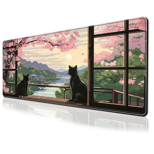 PEPYJAN Large Mouse Pad, Rubber, Non-Slip Base, Fade-Resistant for Gaming and Office, 31.5 x 11.8