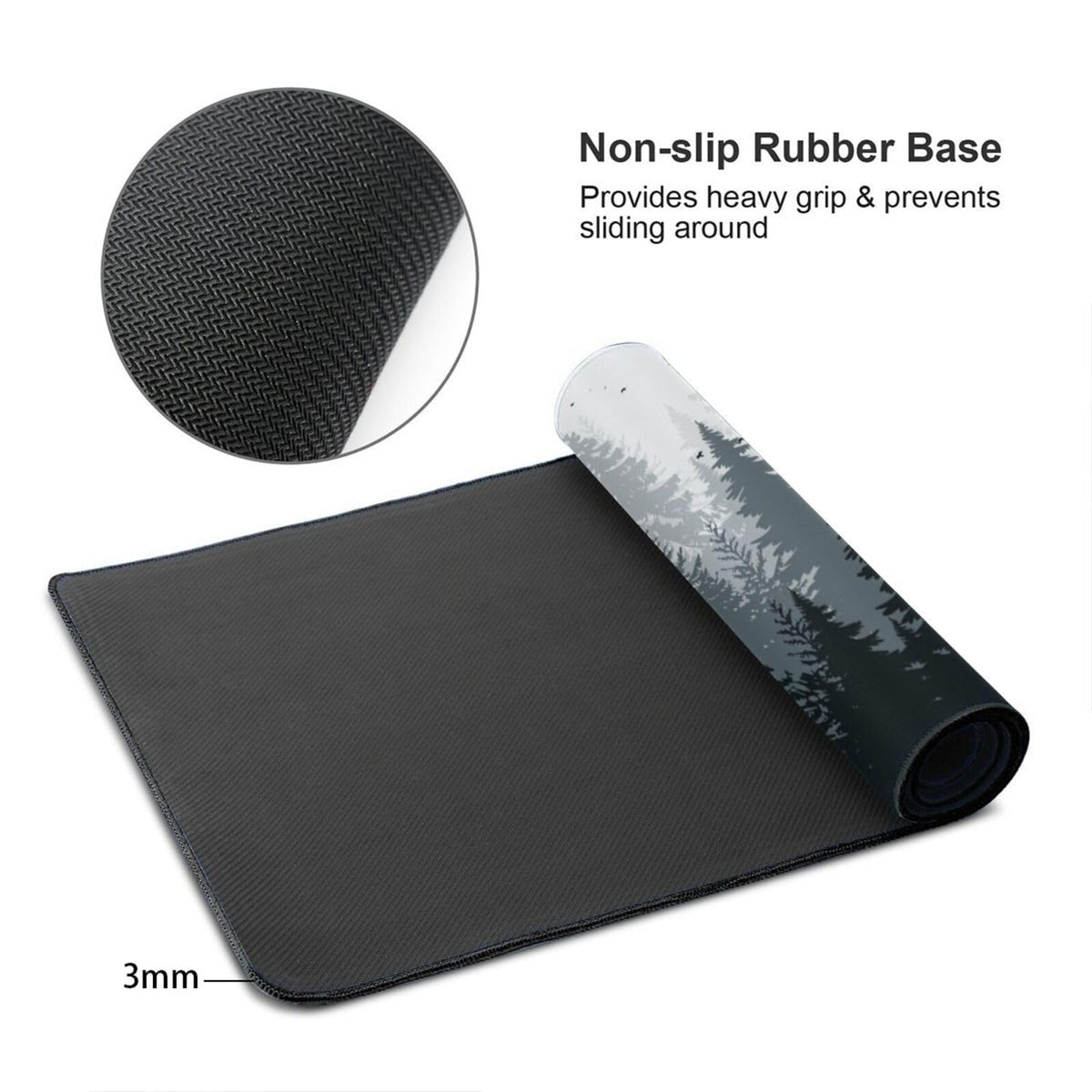 3XL Huge Mouse Pads Oversized (48''x24''),Gaming Mouse Mat Forest