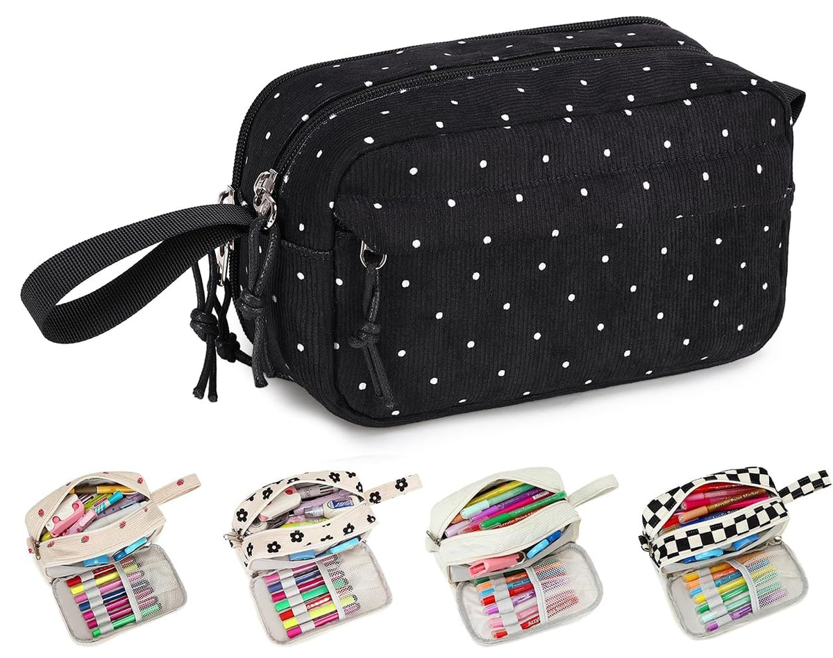 Bluboon Big Capacity Pencil Case Pencil Pouch Pen Case School Supplies Cute Pencil Box Pencil Bag