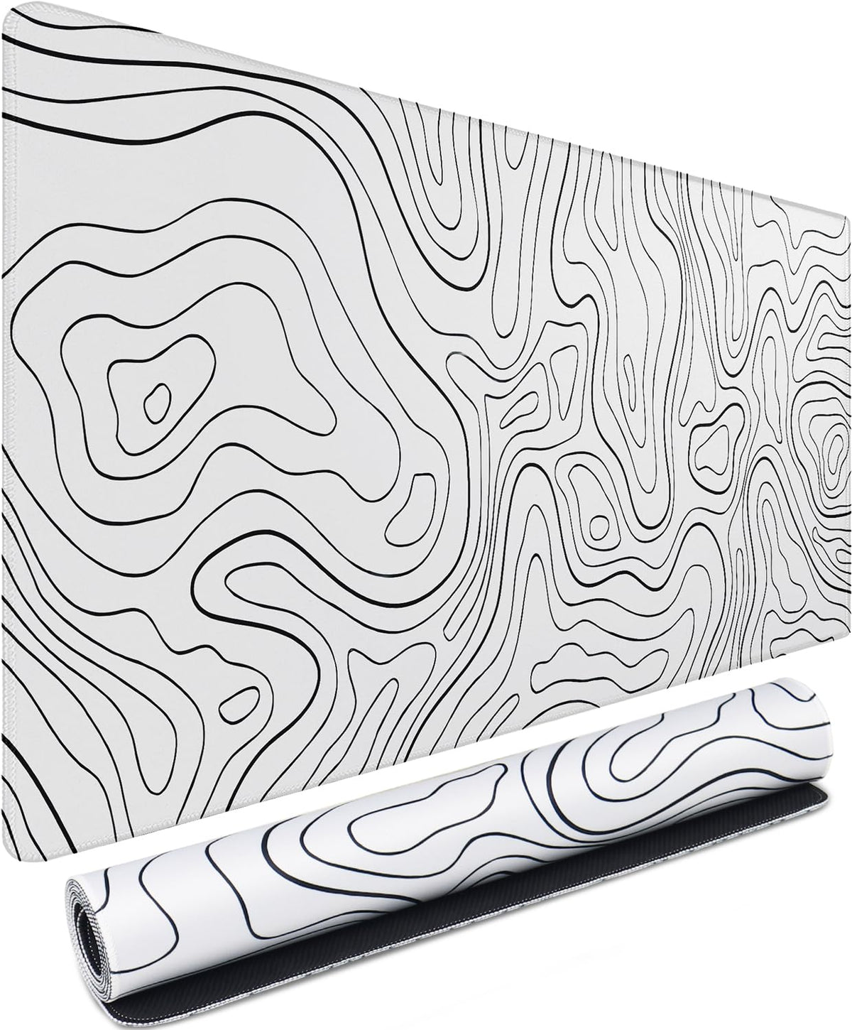 Large Gaming Mouse Pad, 31.5 x 15.7 in Mousepad with Stitched Edge, Extended Desk Mat with Non-Slip