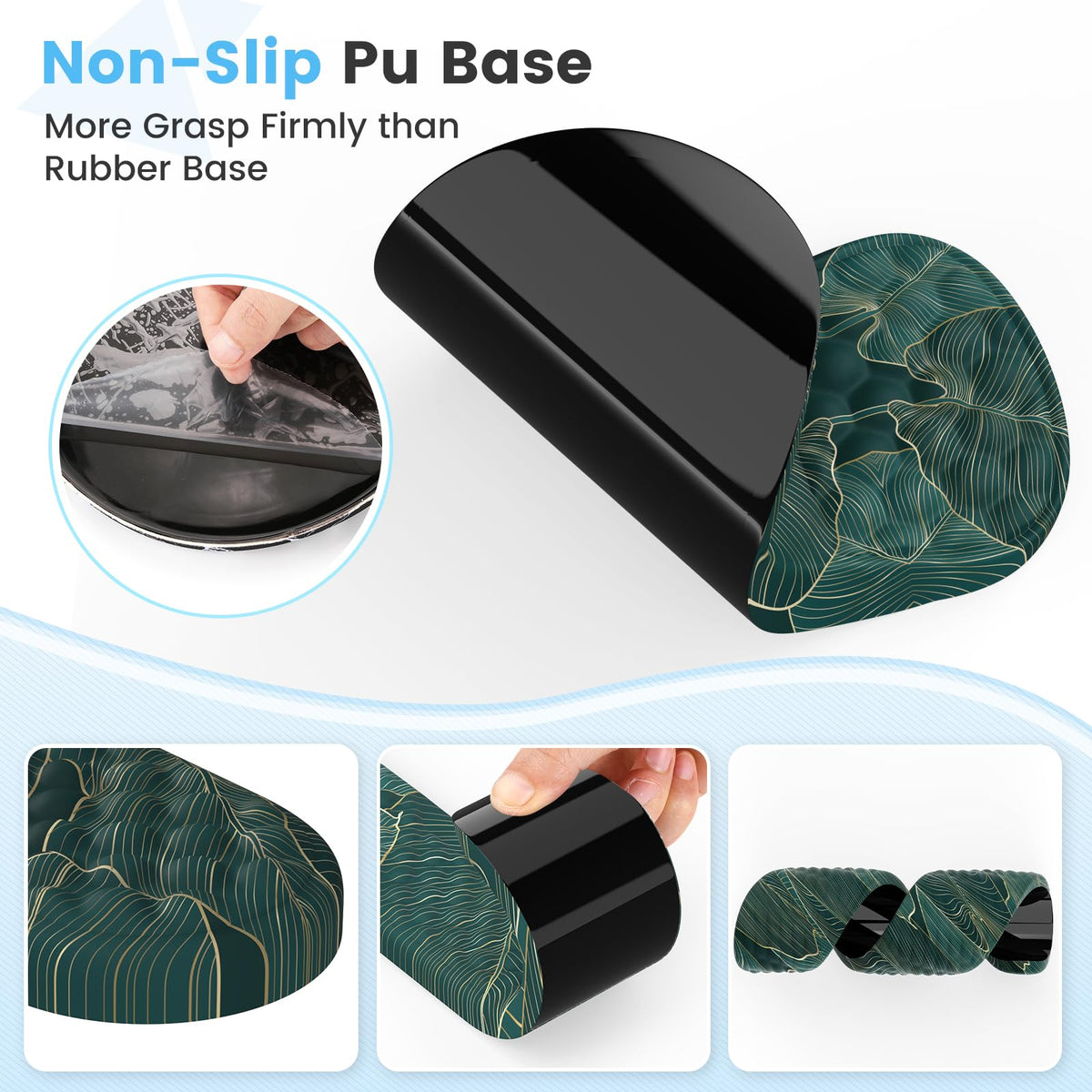 HAOCOO 3-Pcs Ergonomic Workspace Set with Wrist Support, Green