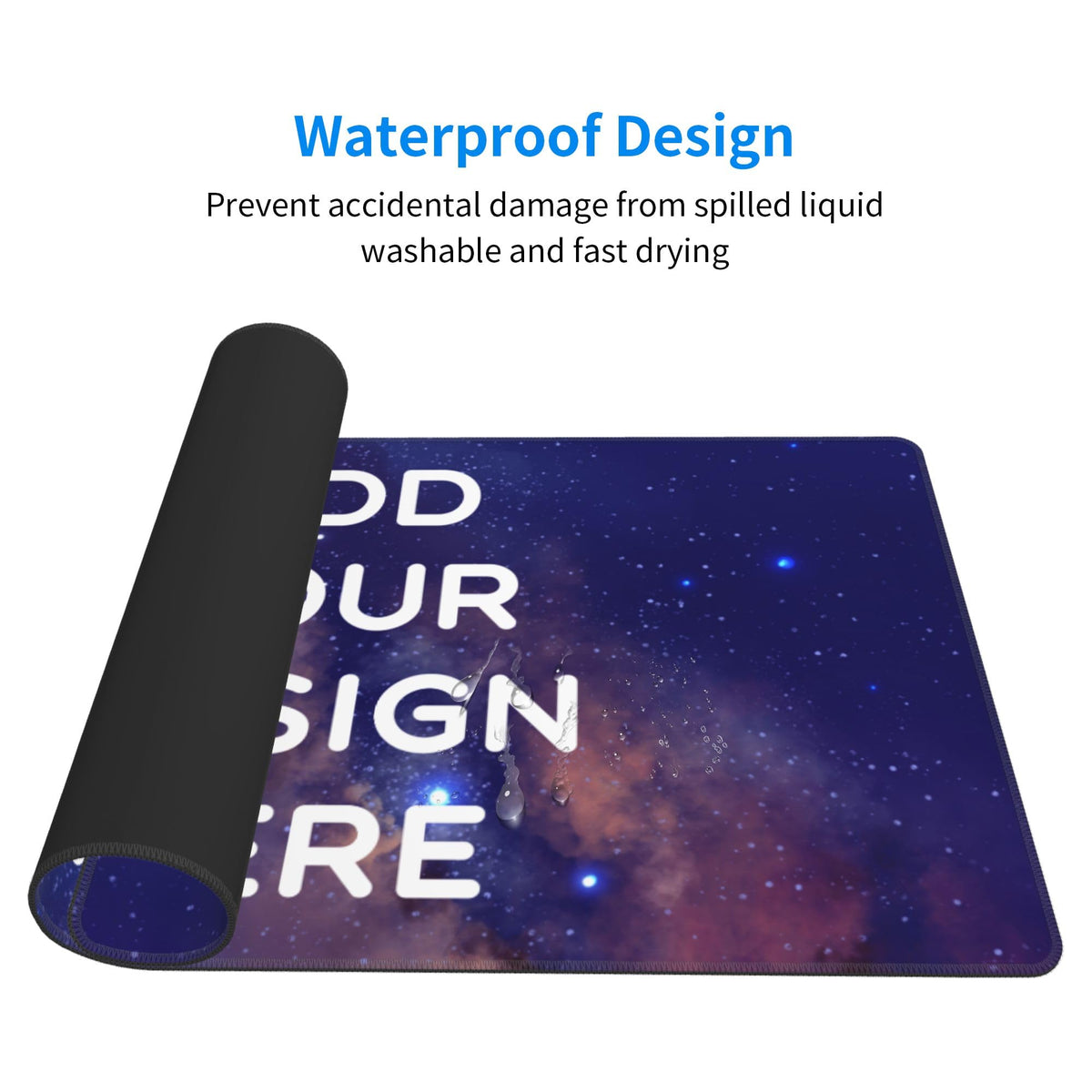 ANSTING Custom Large Desk Pad with Photo Text Personalized Picture Logo Non-Slip Game Computer