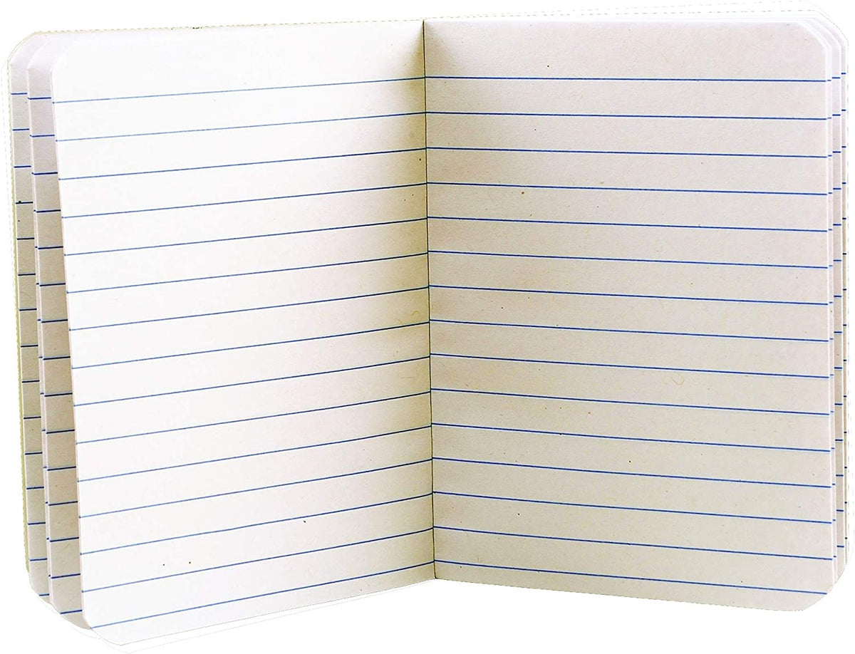 6 Mini Marble Composition Notebooks, 4-1/2" x 3-1/4", College Ruled, 80 Sheet (160 Pages) - Colors: