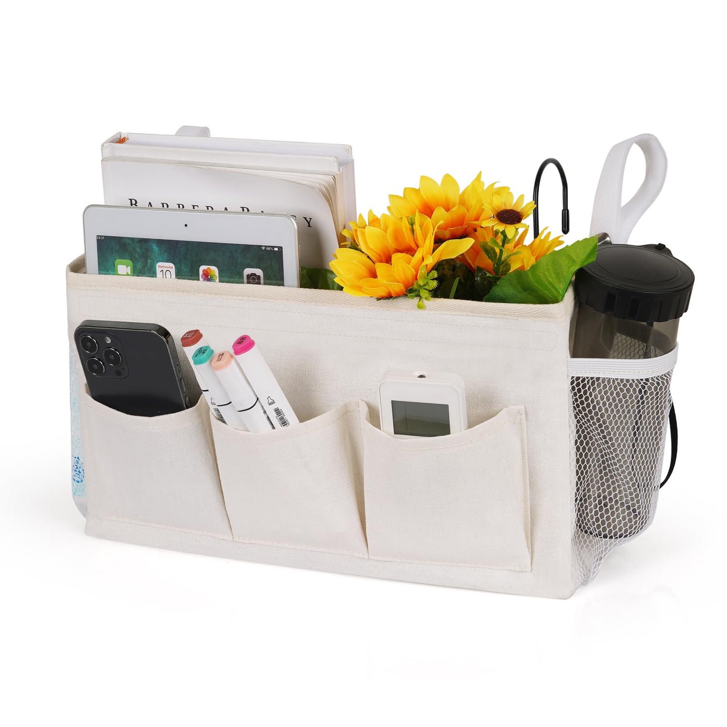 Ozzptuu Bedside Caddy Bedside Storage Bag for Headboards/Bunk Bed