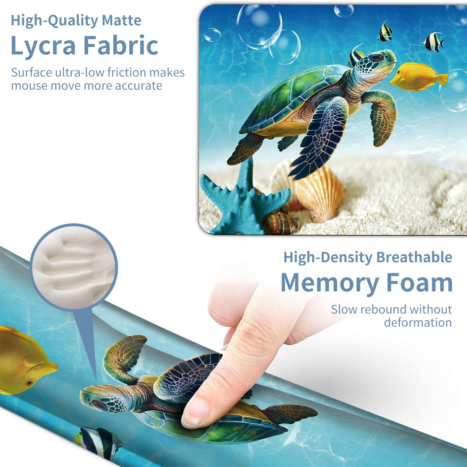 Keyboard Wrist Rest + Mouse Pad + Mouse Wrist Rest Support Set + Coaster, Ergonomic Memory Foam