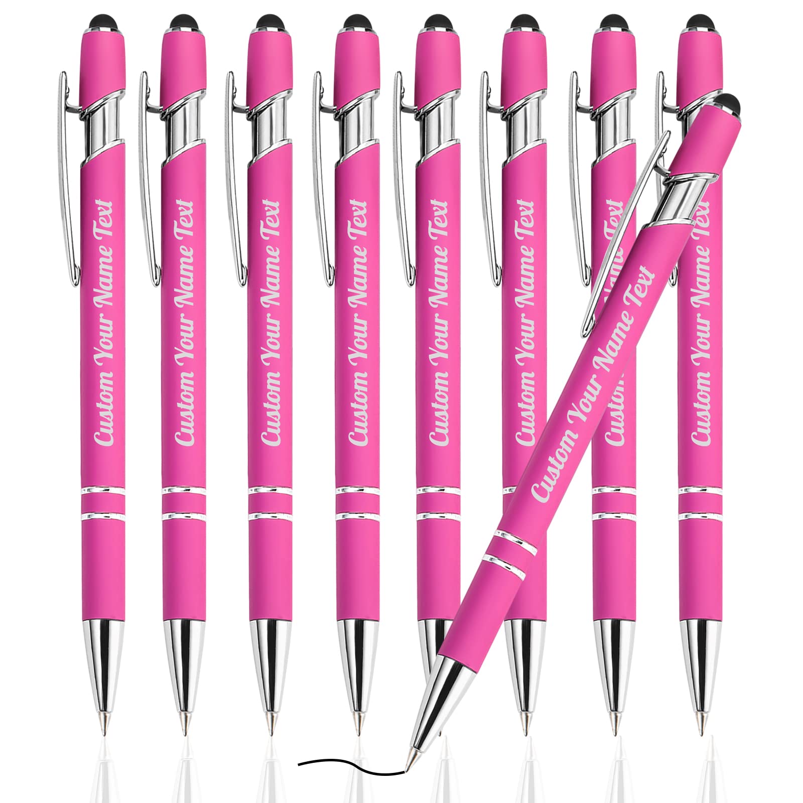Westpearl Personalized Pen12pcs Bulk,Custom Ballpoint Pens with Engraved Business Name Message