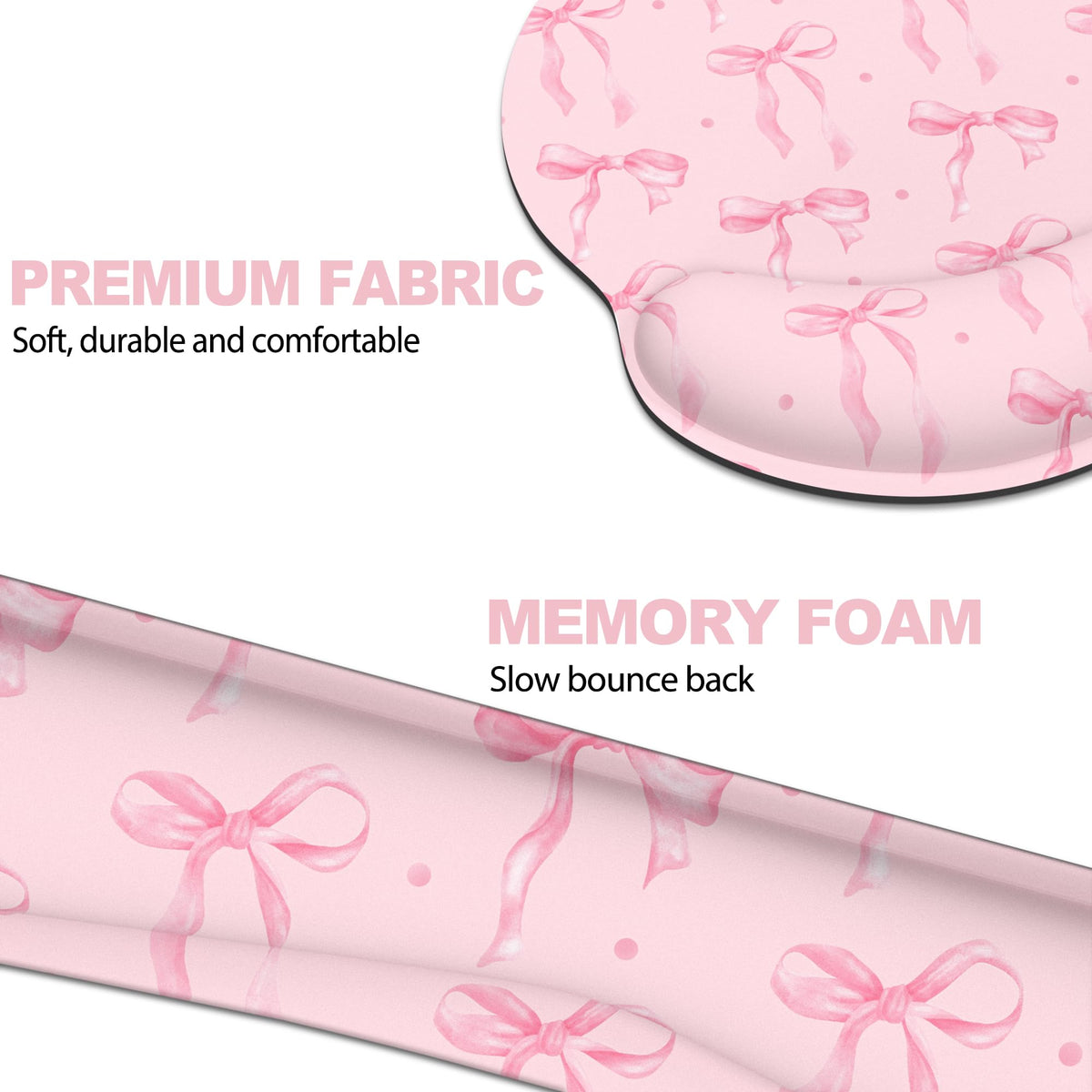 Ergonomic Mouse Pad with Wrist Rest and Keyboard Wrist Rest, Mousepad