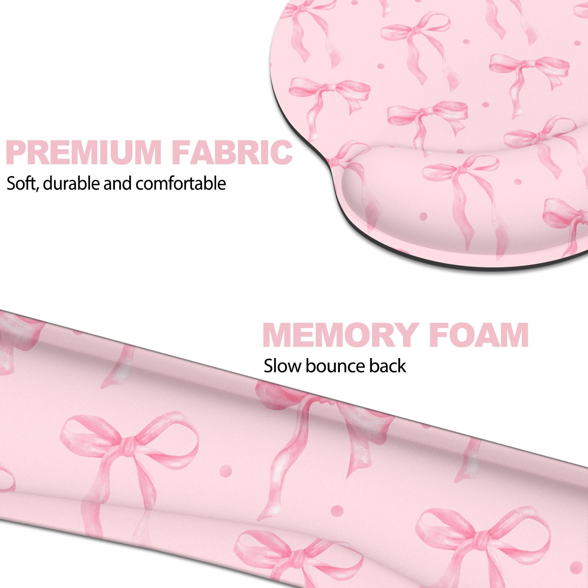 Ergonomic Mouse Pad with Wrist Rest and Keyboard Wrist Rest, Mousepad