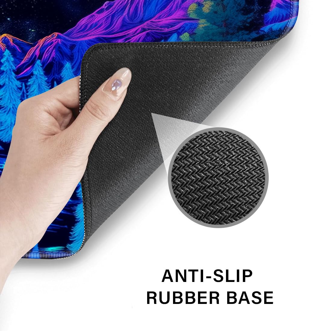 Desk Pad and Keyboard Wrist Rest, Large Mouse Pad + Keyboard Pad+Mouse Wrist Support, Non-Slip Desk