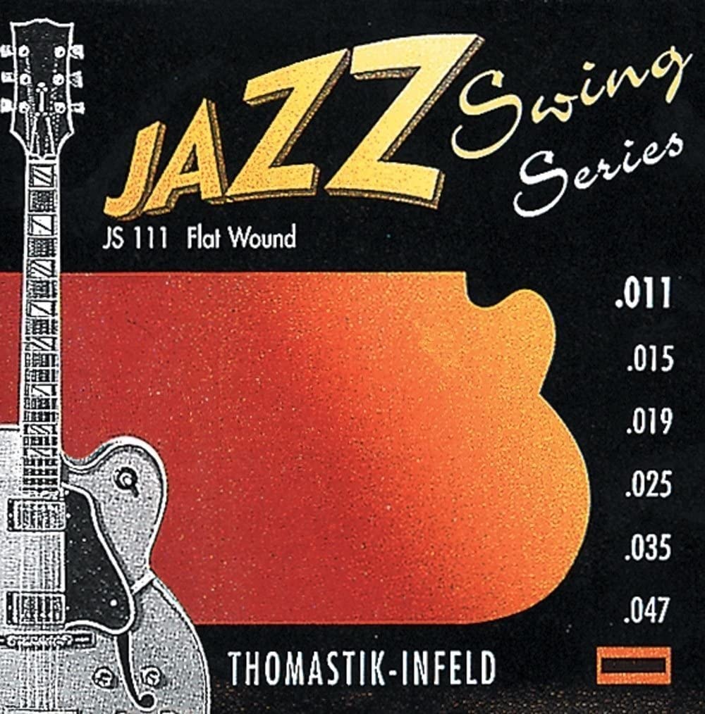 Thomastik-Infeld Jazz Swing Guitar Accessory - Flatwound Acoustic Guitar String for a Rich and Warm