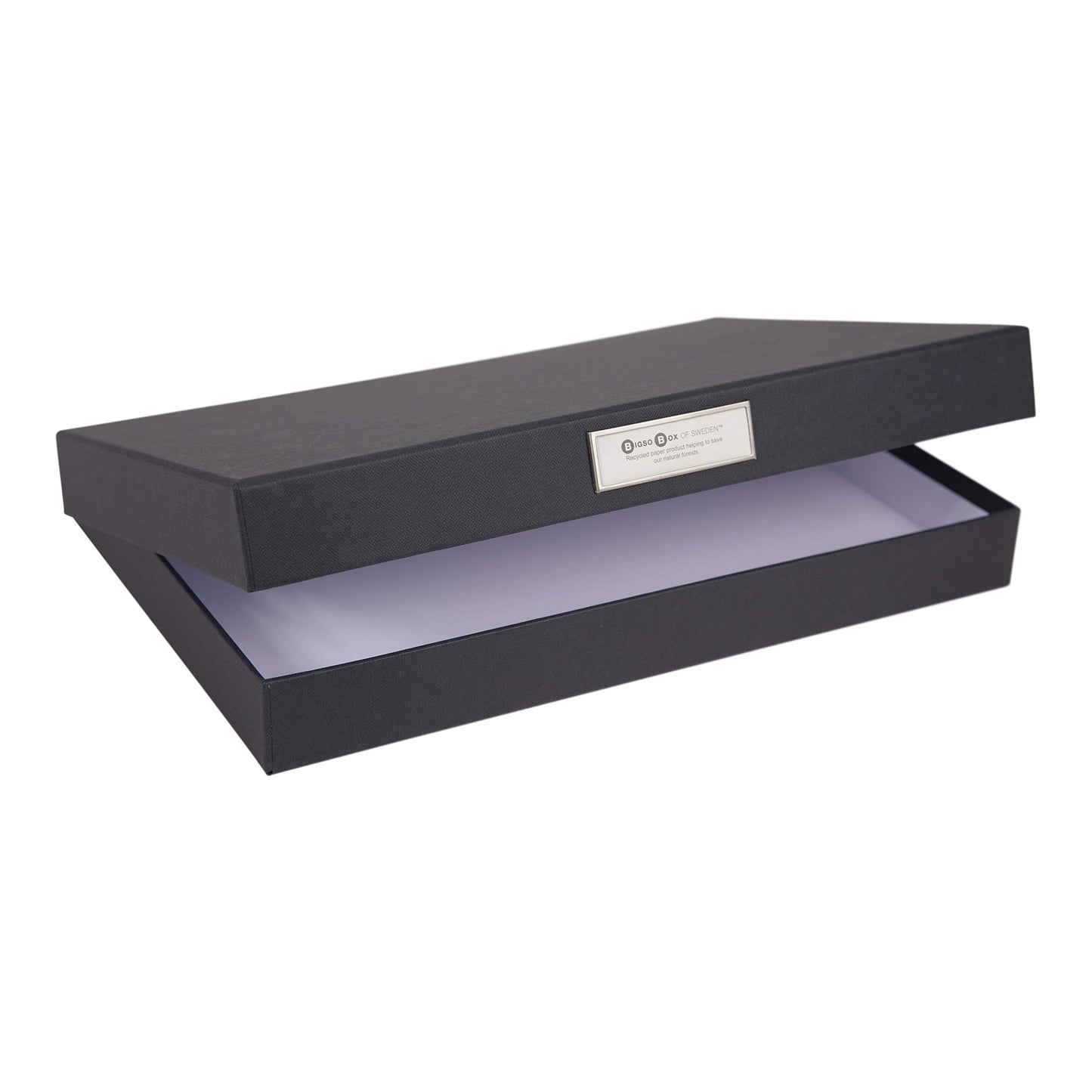 Bigso Sven Fiberboard Classic Hinged Document Box - File Organizer for Important Paperwork