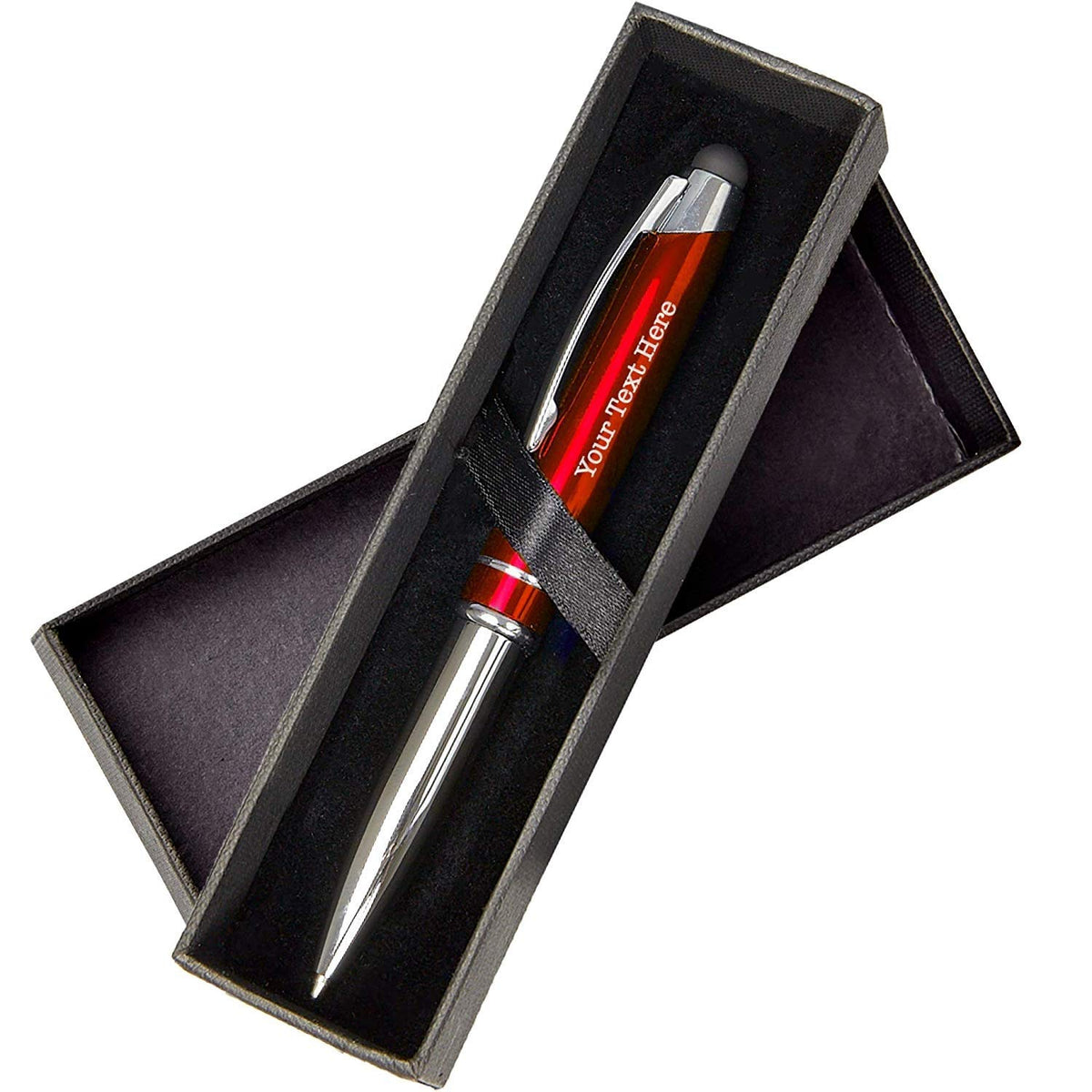 Personalized Pen, 3-in-1 Ballpoint Pen, Touch Screen Pen Stylus, & Flashlight- Customized for Men