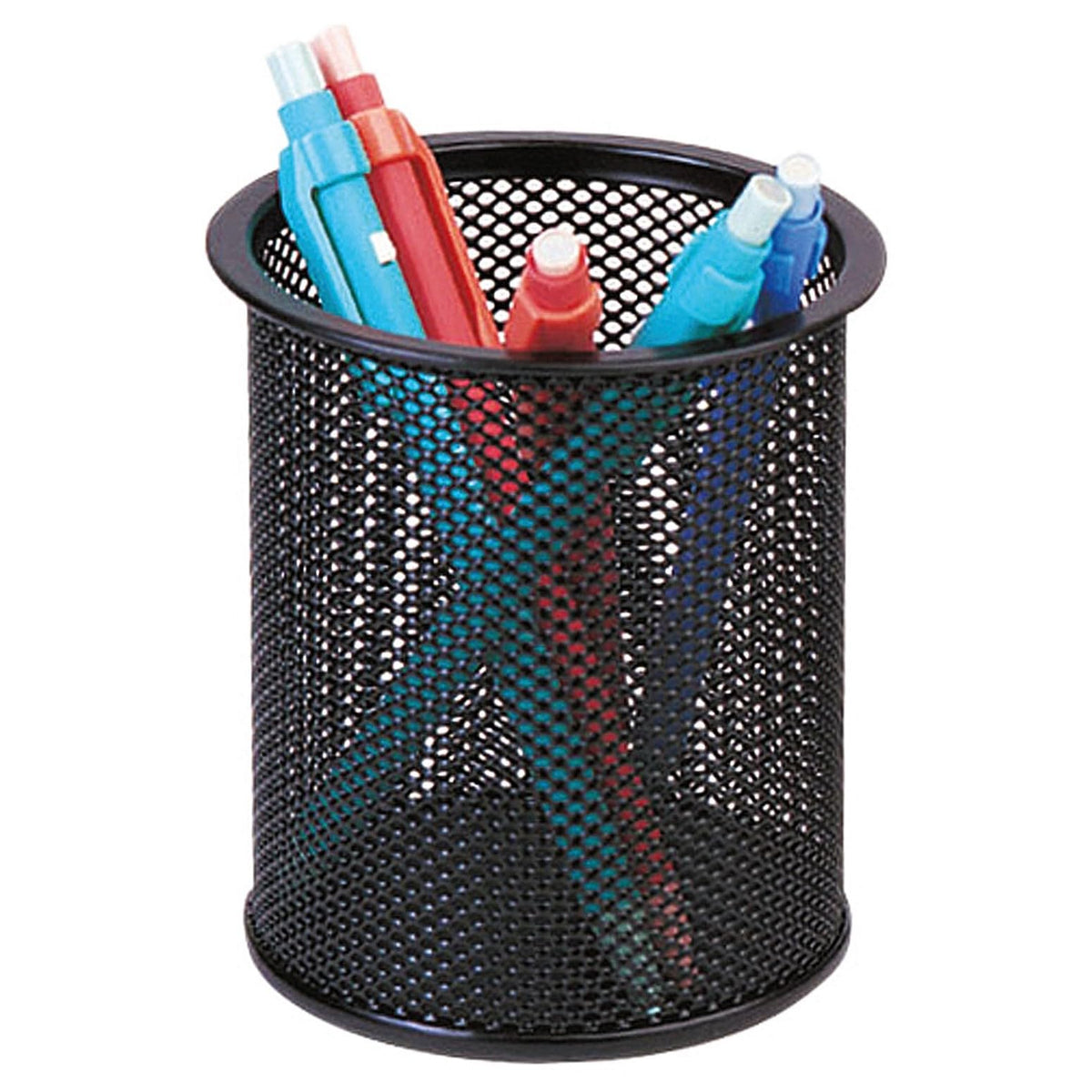 Q-Connect Pen Cup Metal Black (office Set) / Small Office Accessories/Type-Desktop/Kind-For