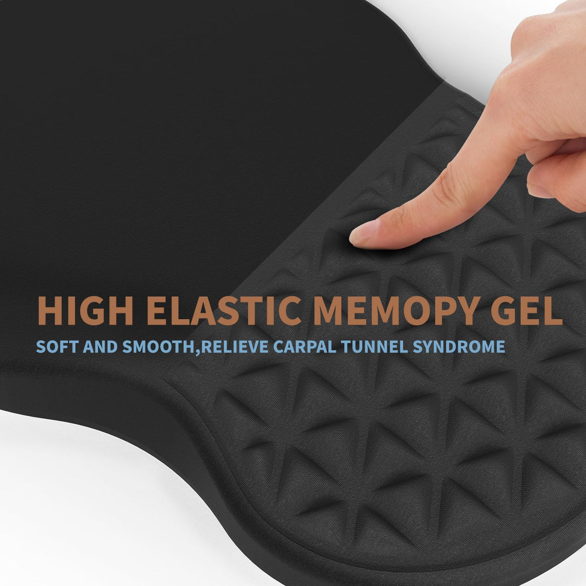 PYEDCA Ergonomic Mouse Pad Wrist Support with Massage Design, Pain Relief Mousepad with Wrist Rest