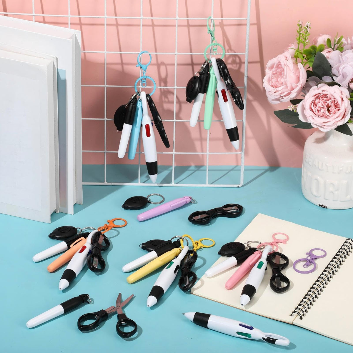 Glenmal 72 Pcs Nurse Pen Set for Badge Reel Mini Pens, Simple