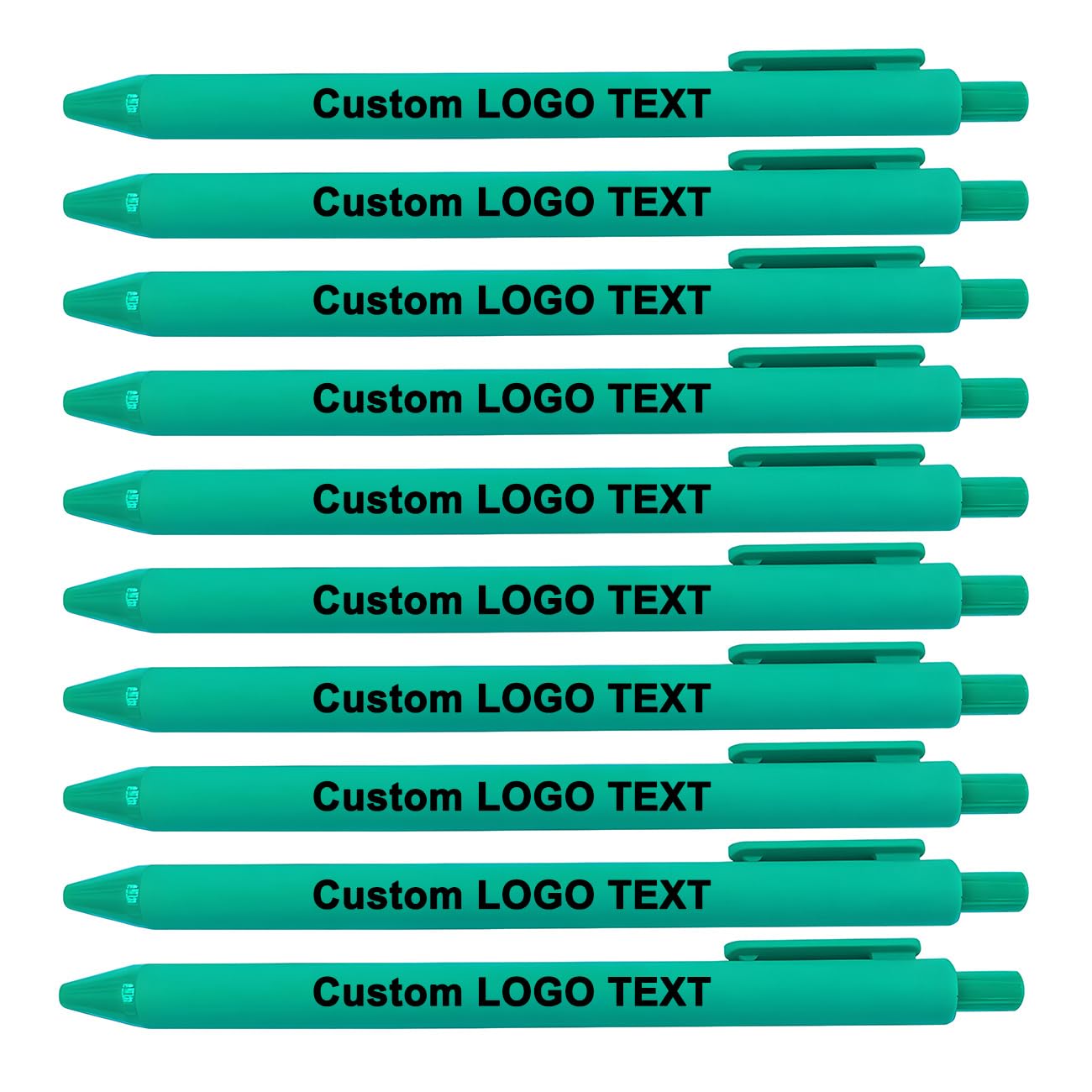 HEYZARDA Personalized Pens with Name Bulk 100-1000 Pcs, Cyan