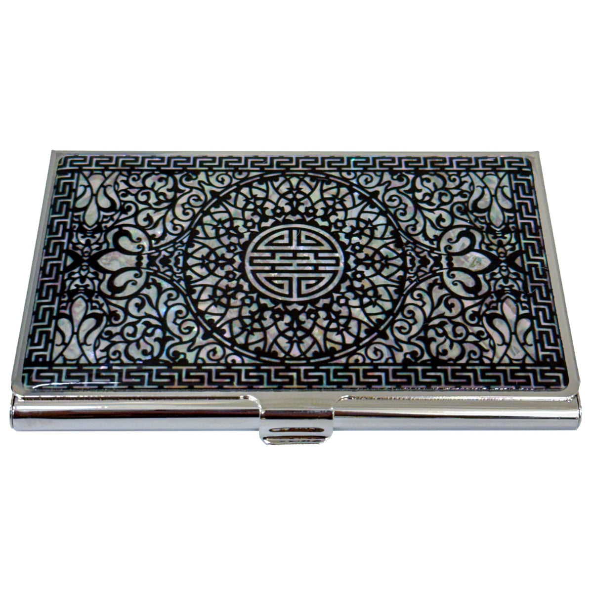 Nacreh Mother of Pearl Business Card Case Credit Id Name Holder Travel Wallet Art Painting Design