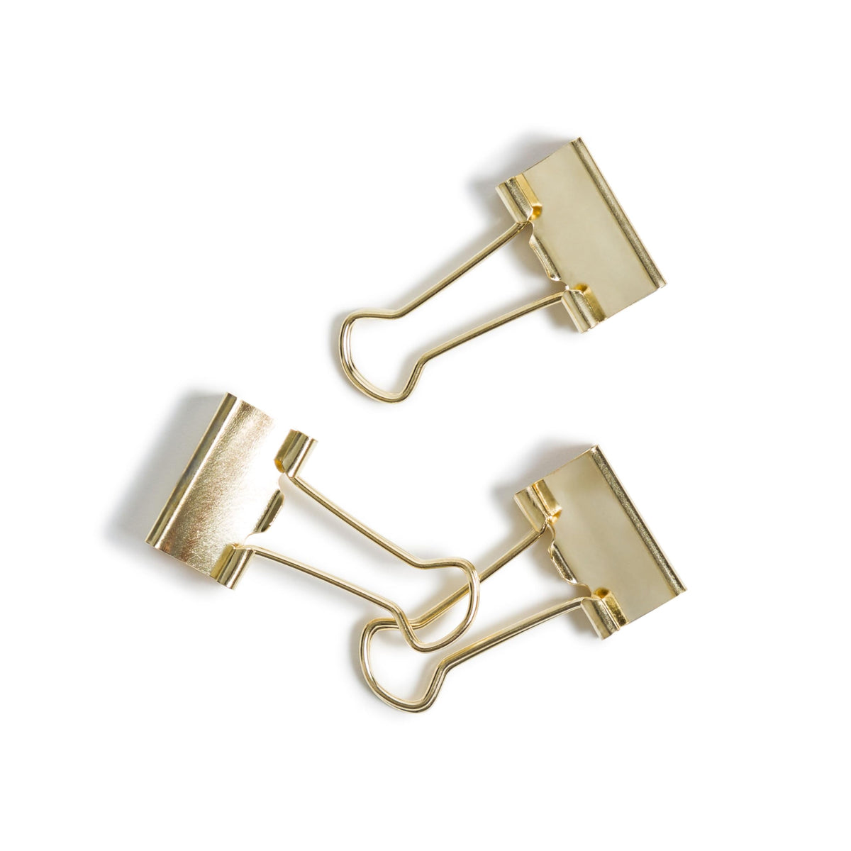 U Brands Binder Clips, 72-Count, 3/4 Inch, Mini Paper Clamps, Gold