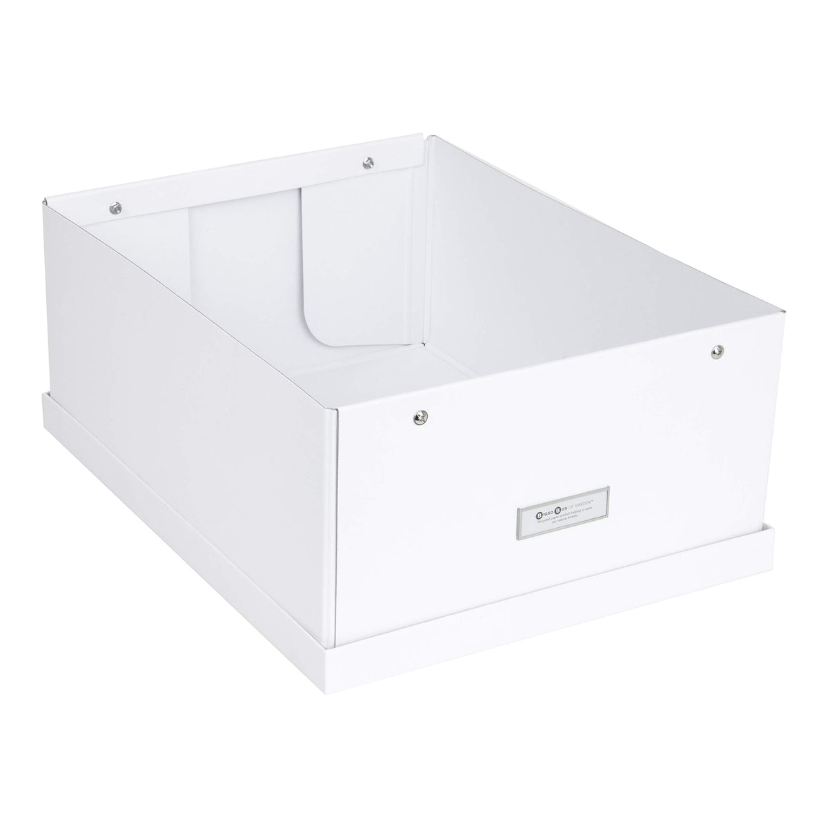 Bigso Box of Sweden Katrin Collapsible Storage Box with Labelframe for Easy Identification - Simple