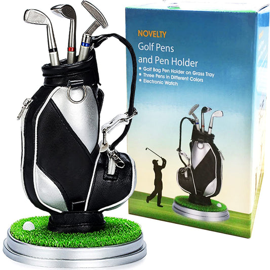 Jishi Golf Gifts for Men Golf Pen Holder Stocking Stuffers for Adults Men Golfers, Funny White