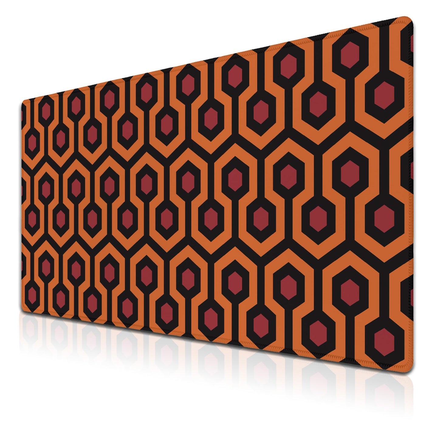 Samgula Office Desk Mat Red Yellow Big Mouse Pad Gaming Desk Pad Full Desk Mat Non-Slip Rubber Base