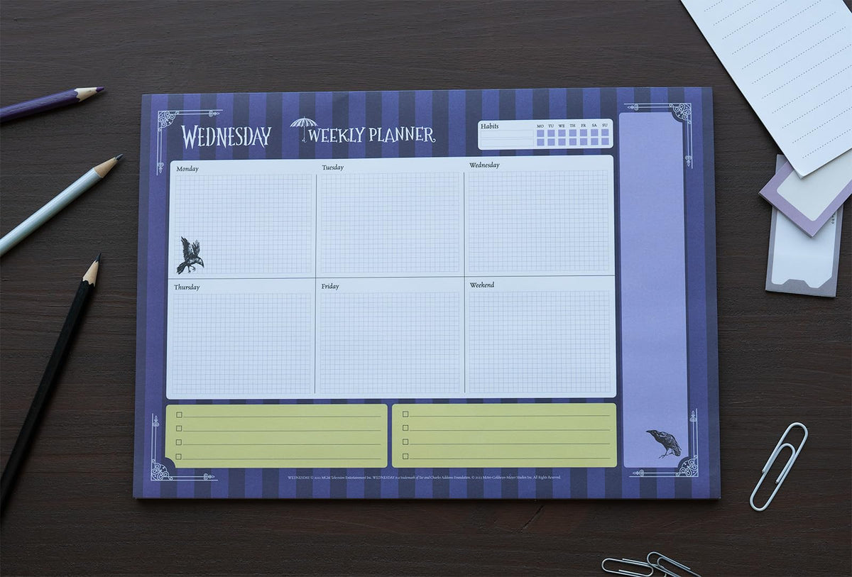 Grupo Erik Wednesday Weekly Planner A4 | Wednesday Calendar | Family Calendar | 54 Tear Off Pages |