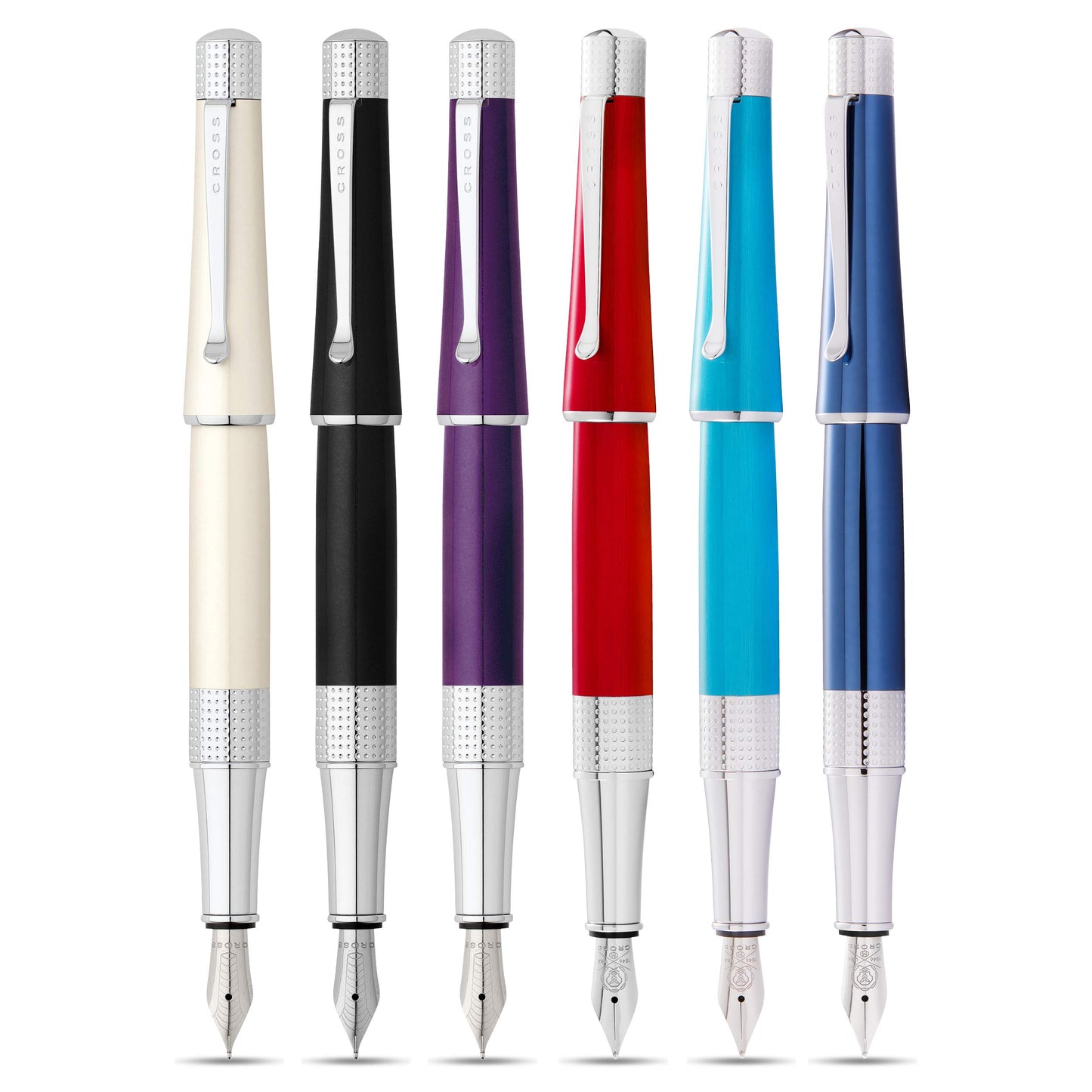 Cross Beverly Refillable Fountain Pen, Medium Nib, Includes Premium Gift Box - Translucent Red