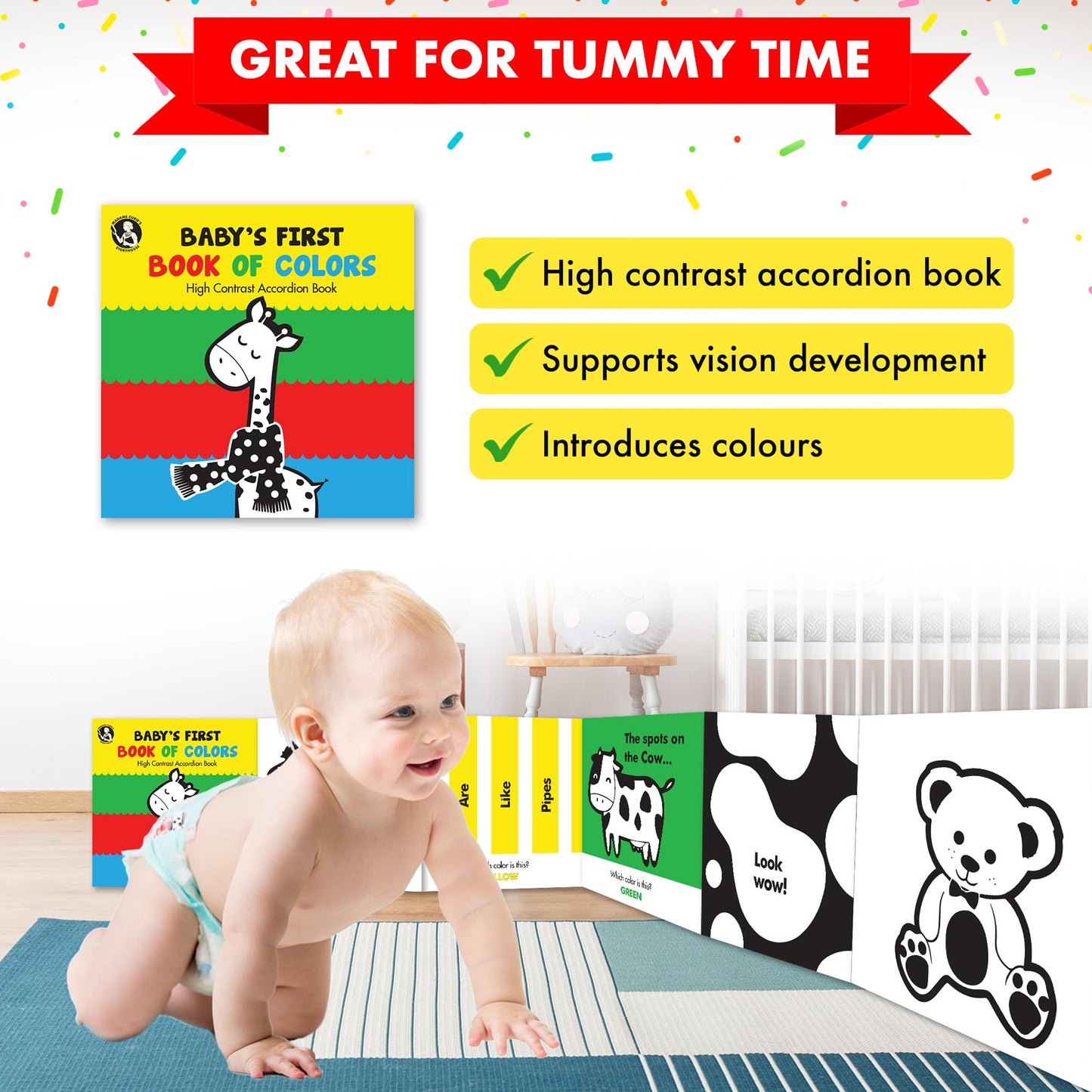 Madame Curie’s Baby's First Library Set of 5 | Baby Toys, for 0-3-6 Months, 0 to 1 Year Old