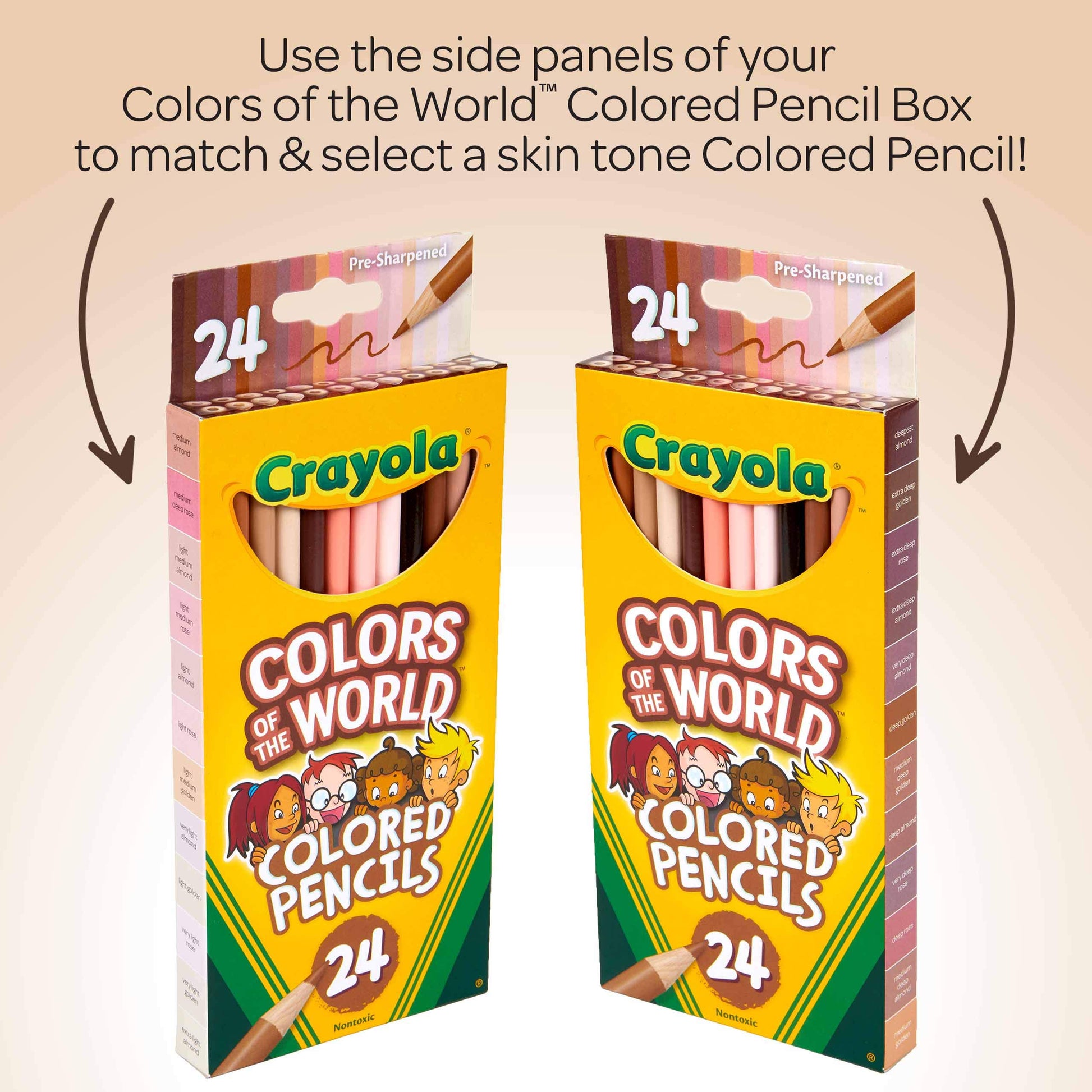 Crayola Colors of the World Bulk Colored Pencil Set - 6 Packs (24ct), Teacher Classroom Must Haves