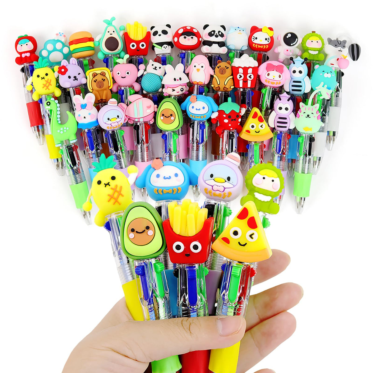 35 Pcs Mini Multicolor Pens in One 4-in-1 Fun Pens for Kids Party Favors
