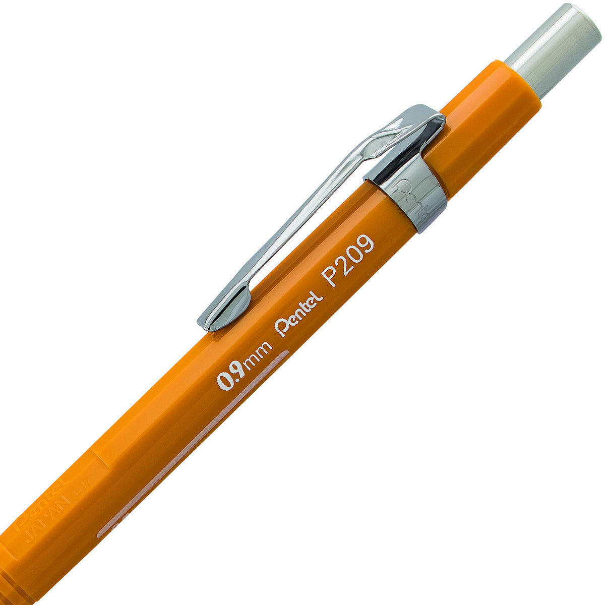 Pentel Sharp Mechanical Pencil, 0.9mm Lead Size, Yellow Barrel, Box of 12 Pencils (P209G)