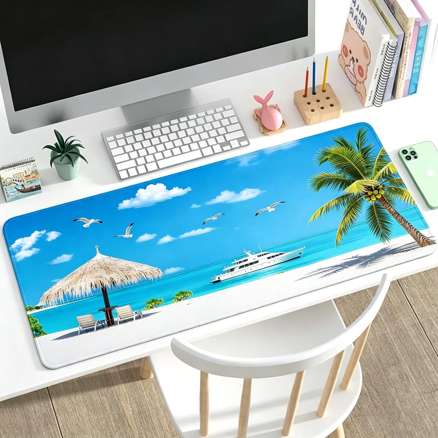 RTGGSEL 31.5x11.8 Inch Non-Slip Long Extended Large Gaming Mouse Pad with Stitched Edges XL Laptops