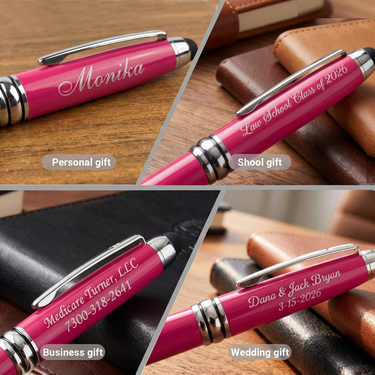 Custom Luxury Office BallPens - Gift for Men and Women Girls 10 Pens/Box