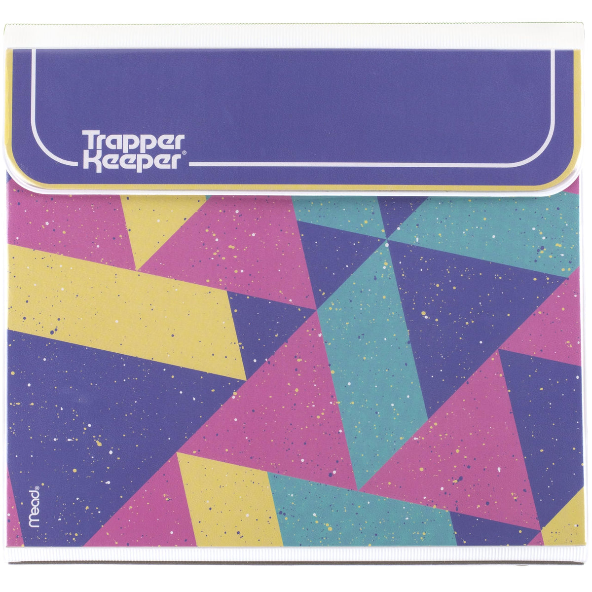Mead Trapper Keeper Binder, Retro Design, 1 Inch Binder with Folders and Pockets, Holds 8-1/2" x