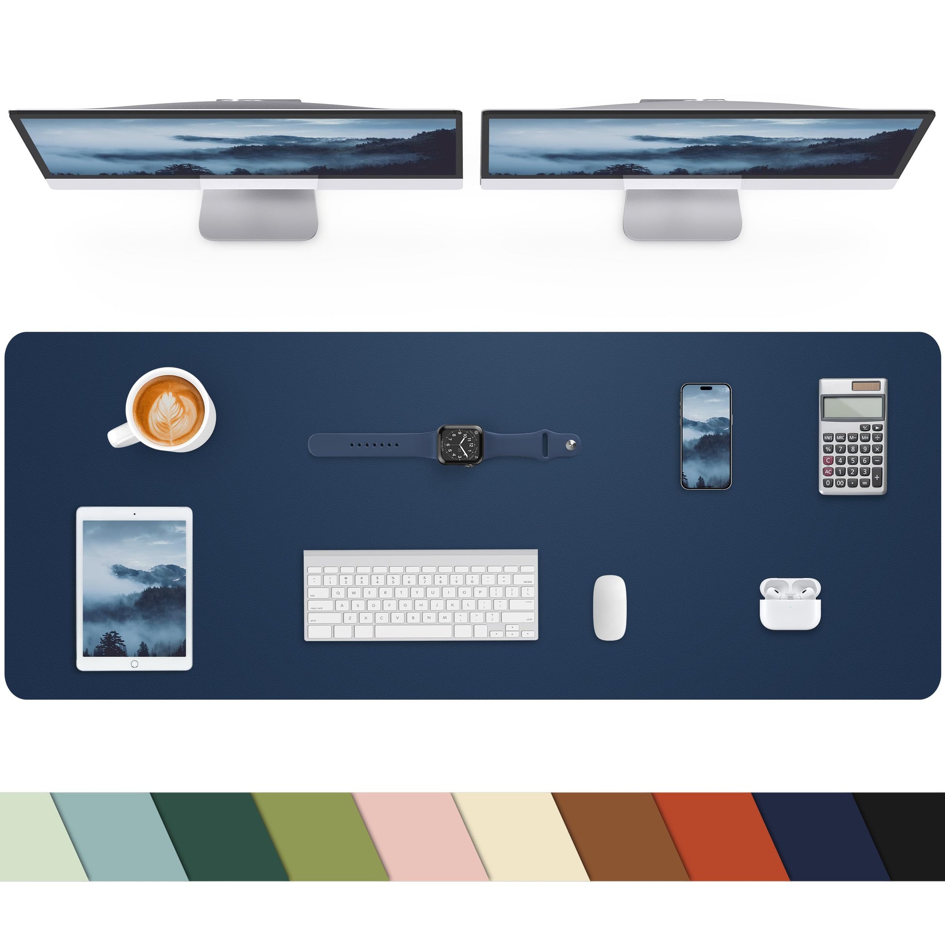 Non-Slip Desk mat,PULeather Desk Pad Protector, Office Desk Mat, Large Mouse Pad,Desk Blotter